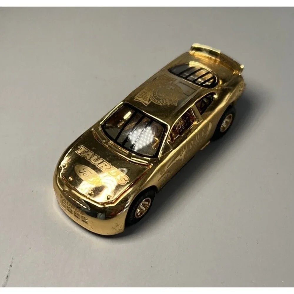 Racing Champions 24K Gold 1998 50th Anniversary Nascar Ford Taurus Car With COA